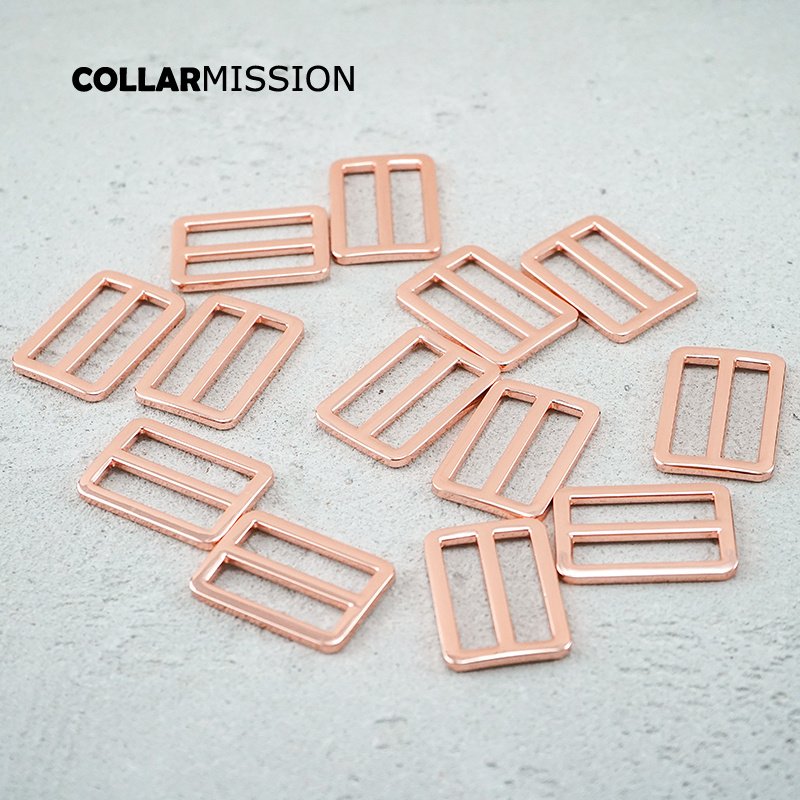 30mm fine workmanship metal slider Tri-Glid for bag cat dog leash backpacks accessory rose gold RZK30M - Image 8