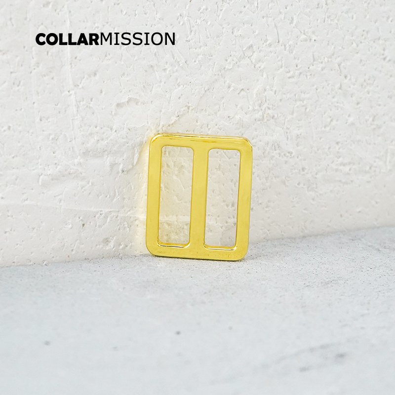 25mm Buckles Adjust Clasp Webbing Slider Buckle metal slider Tri-Glid dog collar yellow gold RZK25HJ - Image 3