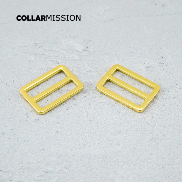 30mm Webbing Straps metal Slider Tri-Glid outdoor backpack straps dog collar accessory yellow gold RZK30HJ