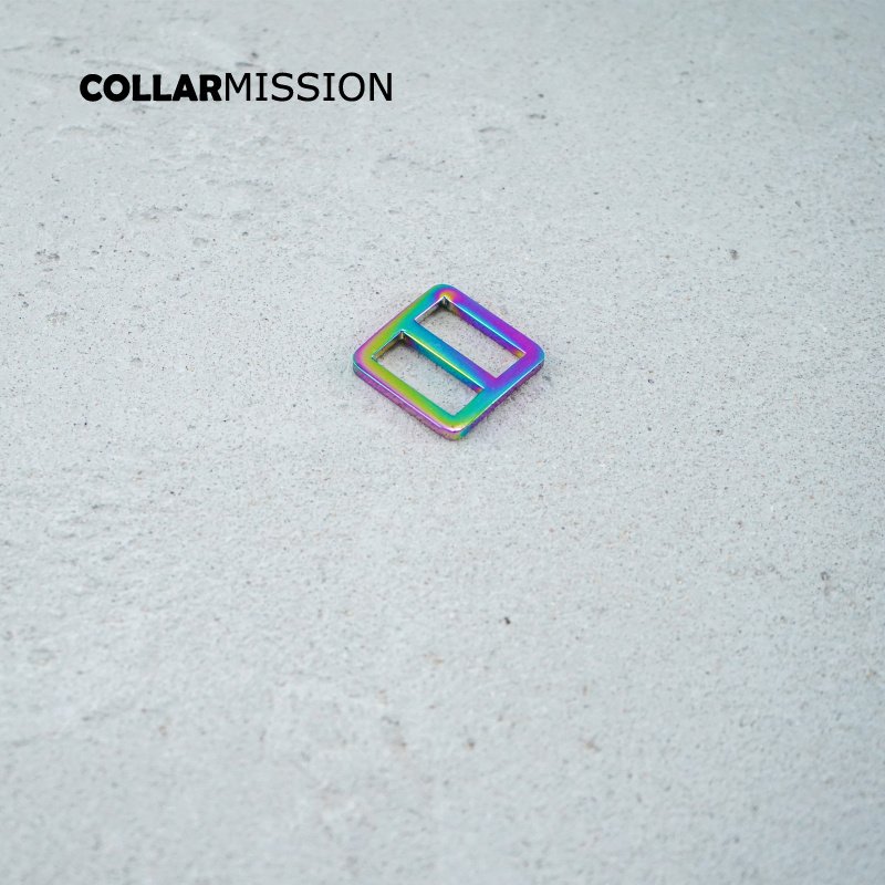 20mm Bag Strap Adjustment Buckle metal Slider Tri-Glid for DIY dog collar accessory rainbow RZK20CH - Image 2