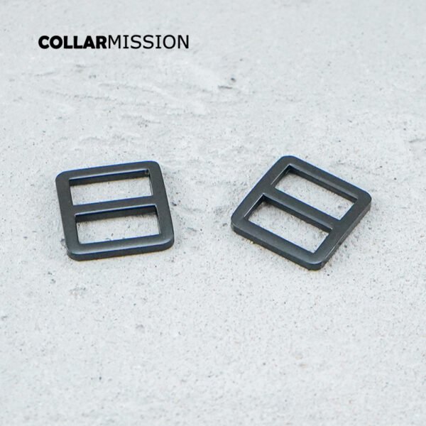 20mm Webbing Straps metal Slider Tri-Glid for dog collar harness backpack strap accessory black RZK20H