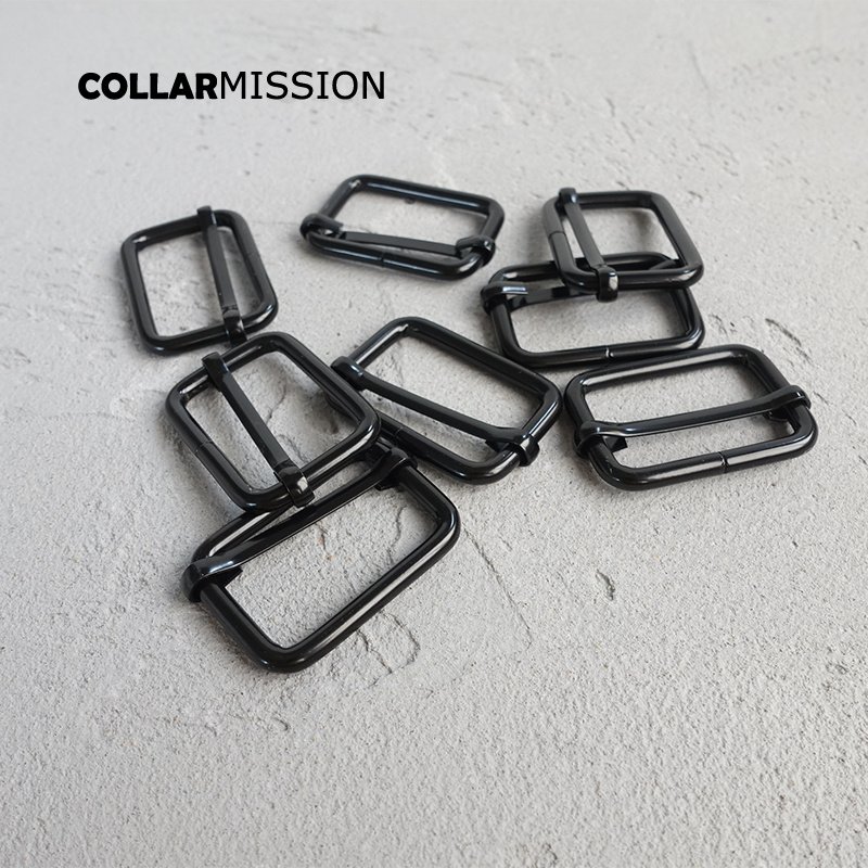 Adjuster buckle for 30mm straps webbingh belts Bags dog collars zinc Alloy diy accessory sewing black metal buttons LXK30H - Image 4