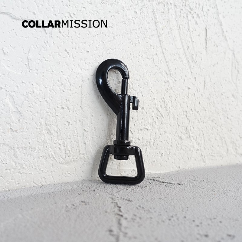 Heavy Duty DIY Dog Puppy Collar, Metal Buckles, Black Sewing, Swivel Clasp Paracord, Leathercraft, Handmade Accessories,,20mm