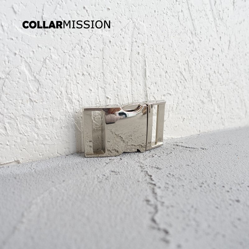 Contoured Side Release Buckle, Environmental Metal Buckle, Silvery, DIY Personal Sewing, Dog Collar Accessory, CK25Y02, 25mm - Image 9