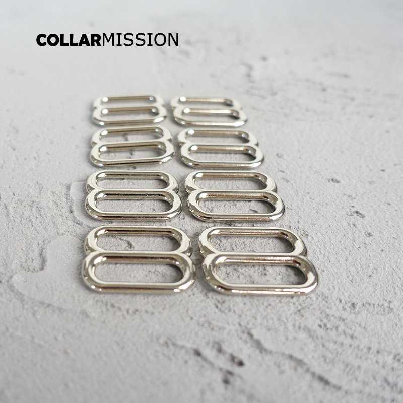 20mm adjustable buckle loop for dog collar harness backpack strap accessory silver BZK20Y - Image 6