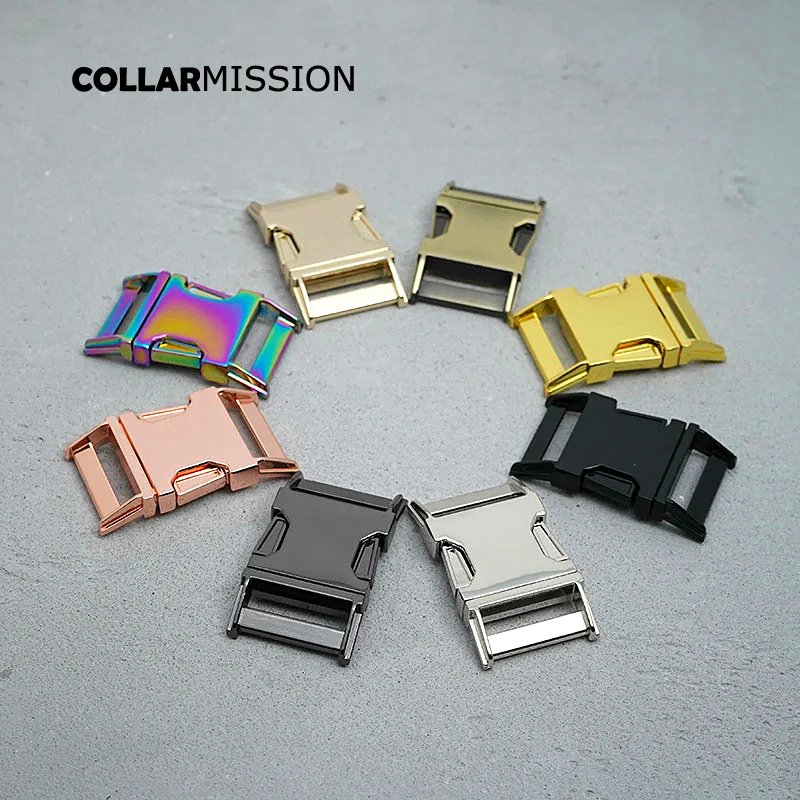 1pc high quality metal side release buckle for DIY dog collars parts durable security lock retailing 30mm webbing 8 colors