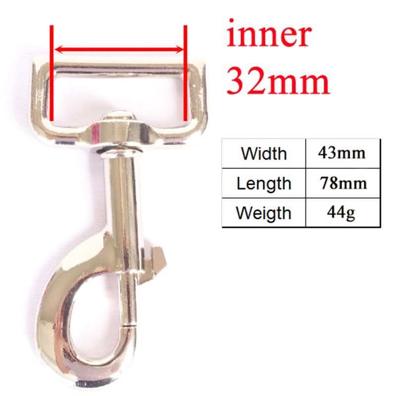 DIY for dog collar metal buckle bag cat pet leash backpacks accessories 30mm top quality Zinc Alloy swivel snap hooks PK30Y - Image 7