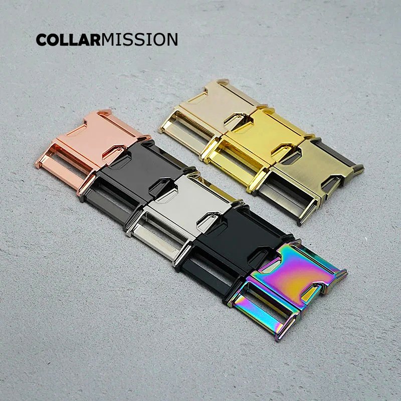 1pc high quality metal side release buckle for DIY dog collars parts durable security lock retailing 30mm webbing 8 colors - Image 7
