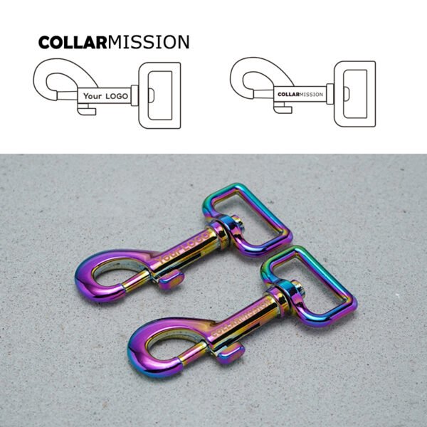 1pc Engraved buckle We provide laser engraving service customize LOGO 25mm For Cat Dog Collar-Strap DIY Accessory 8 colours