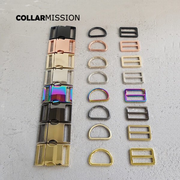 1set 30mm(metal buckle+Tri-Glid+D ring/set) Safety clasp DIY sewing accessory environmental plated metal buckle alloy 8 colours