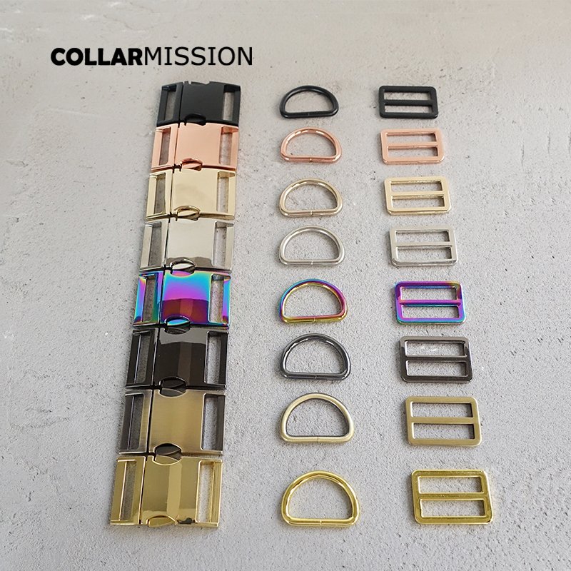1set 30mm(metal buckle+Tri-Glid+D ring/set) Safety clasp DIY sewing accessory environmental plated metal buckle alloy 8 colours