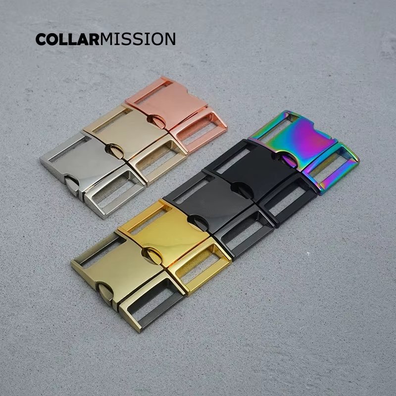 1pc Metal side release curved buckles durable plated buckle 10mm,15mm, 20mm and 25mm dog collar paracord DIY accessories - Image 6