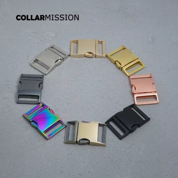 1pc High quality side release buckle kirsite DIY dog collars parts durable security lock retailing 30mm webbing sewing 8 kinds