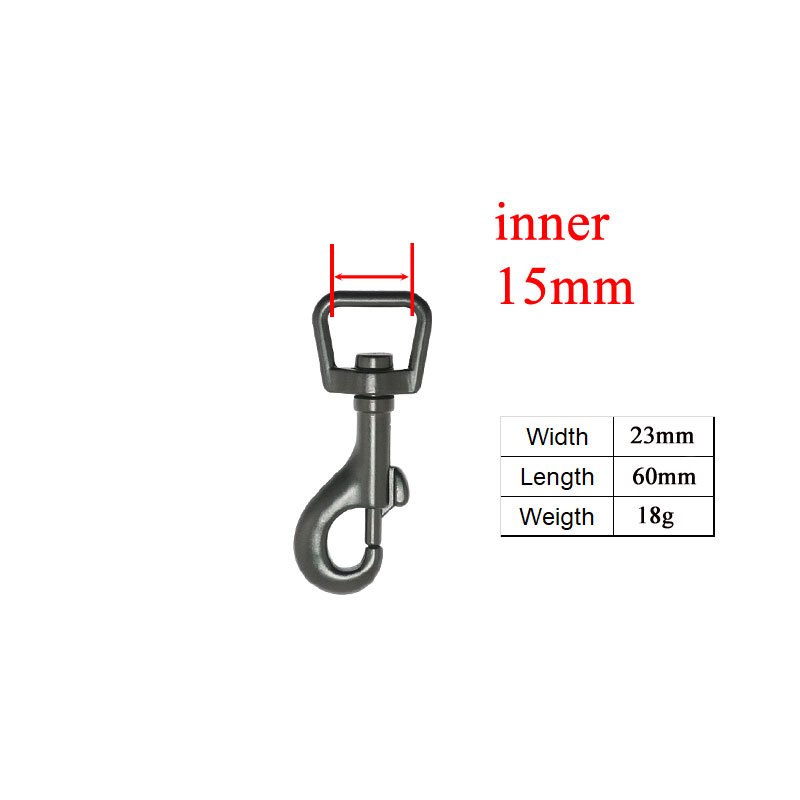 1Set (metal buckle+adjust buckle+D ring+metal dog clasp/set) provide laser engraving service customize LOGO 15mm 8 colours - Image 7