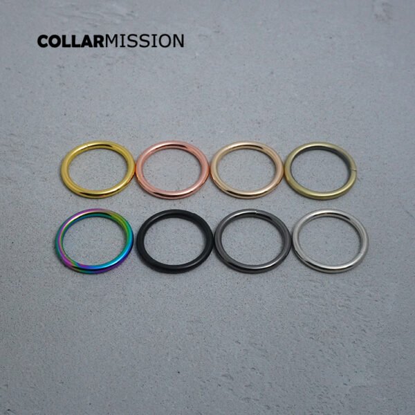 50pcs/lot Colorful  metal rings of various sizes 15mm20mm25mm30mm durable accessories for handbags, webbing bags, pet collars