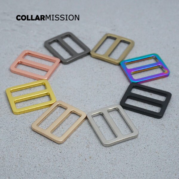 1pc Tri-Glide DIY Accessory High-Quality Plated Metal Buckle for 25mm Sewing Bag Belt Dog Cat Collar - 8 Colors Available