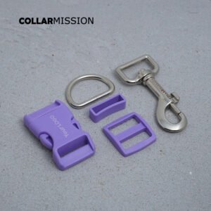1set Engraving(plastic buckle+Tri-Glid+square keeper+D ring+metal dog clasp/set) process 12 colours DIY collar accessories